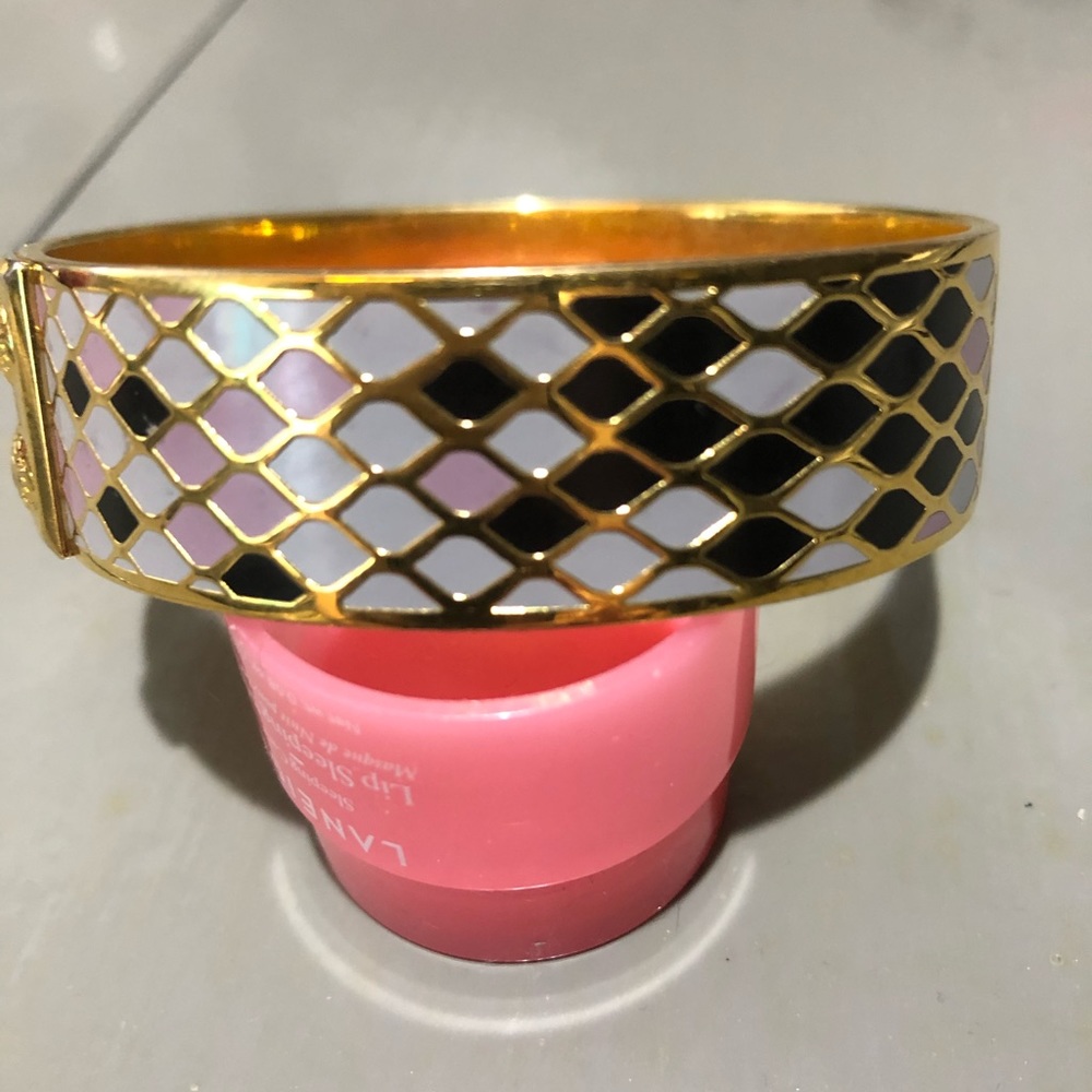 Genuine Coach bangle bracelet in python pattern